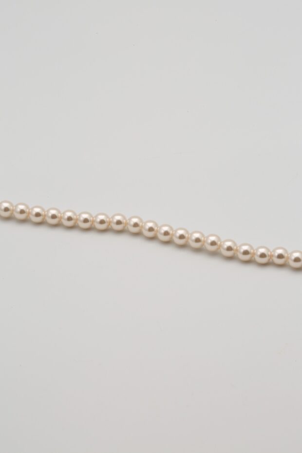 3mm Cream Rose Pearls with Hole - Image 2