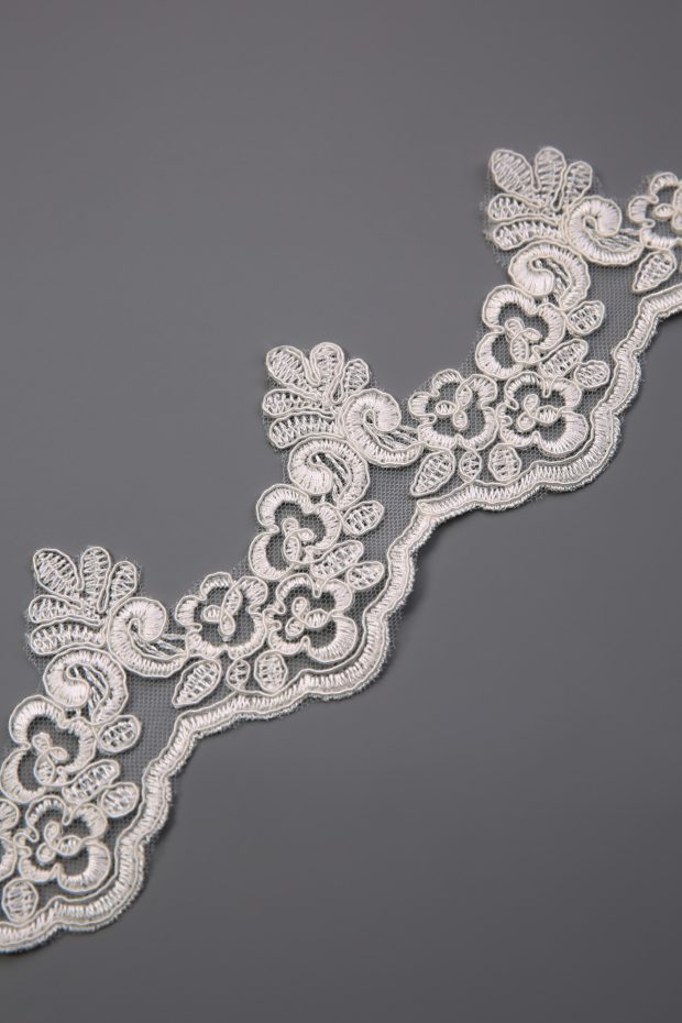 T9B Ivory Corded Lace Edging (Limited Stock)