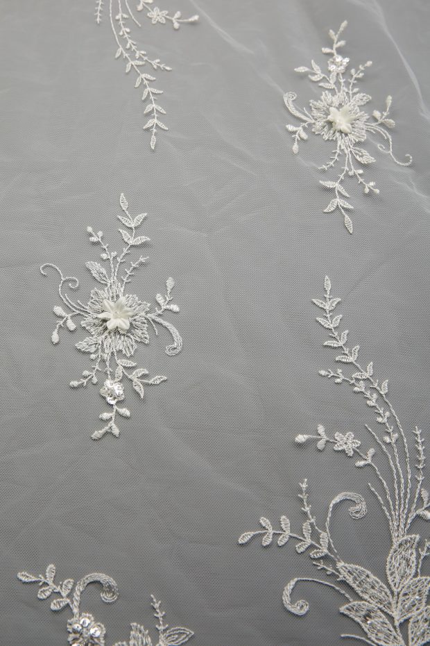 A12105BT Beaded Ivory All Over Lace - Image 3