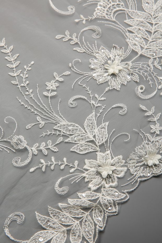 A12105BT Beaded Ivory All Over Lace - Image 4