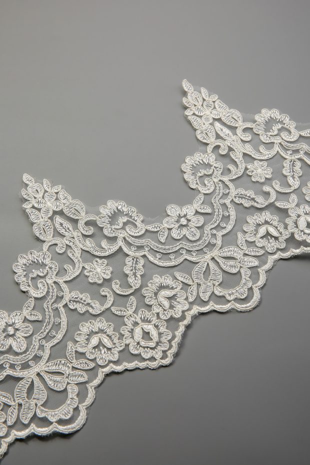 JL1052 Corded Ivory Lace Edging